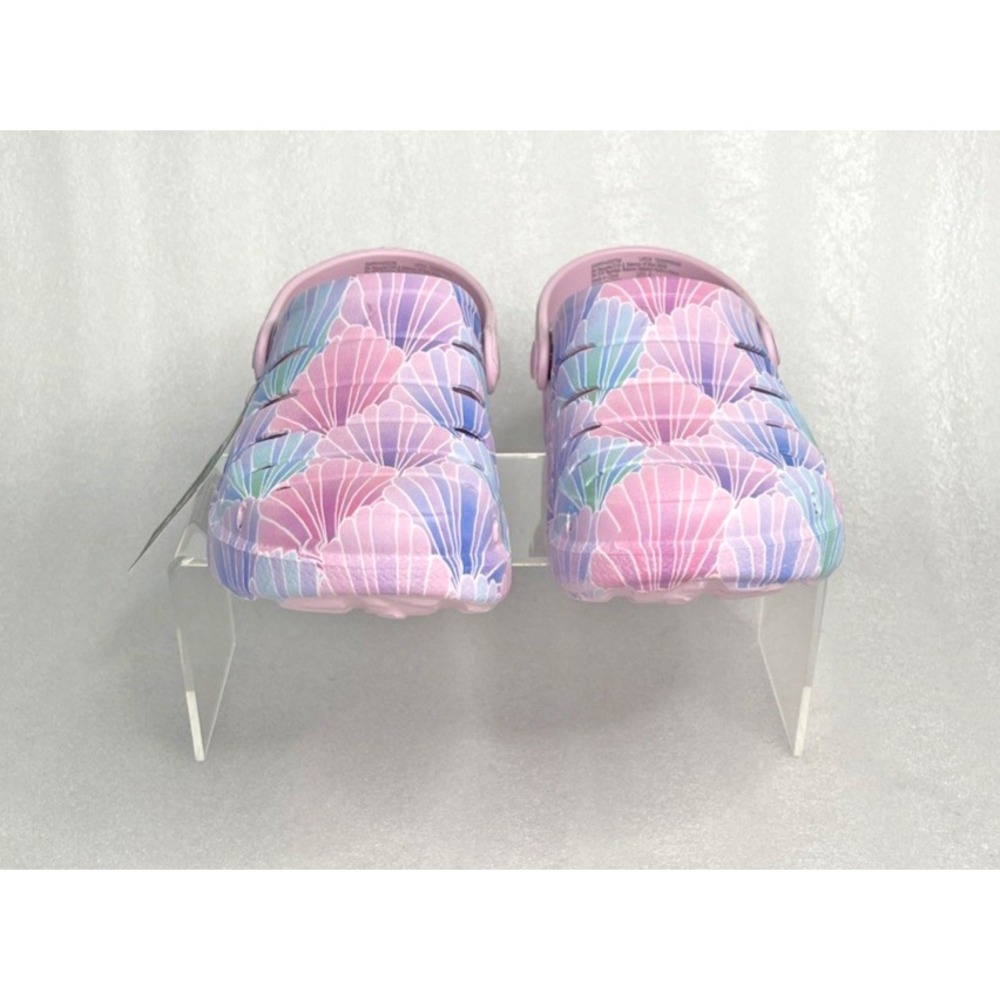 Rugged Shark Eva Shell Print Pink Clogs Slip on Sandals Girls Size 1 NEW - Picture 9 of 16
